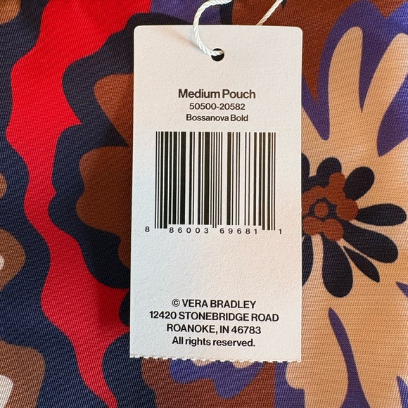 Vera Bradley Bossanova Bold medium pouch NWT - Picture 2 of 5